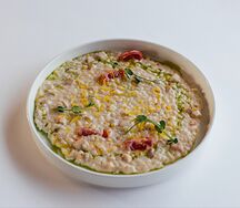 Ризотто с курицей и томатами