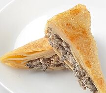 Блин с курицей и грибами