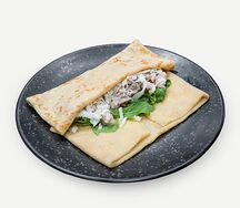 С ветчиной, сыром и грибами