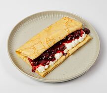 Блин вишня с творогом