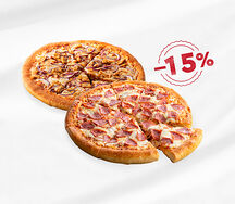 Две средние пиццы на выбор