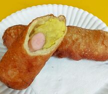 Сосиска в тесте с картофелем