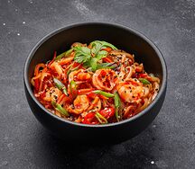 Морепродукты со сладким соусом чили