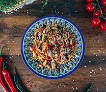 Лагман тайский с курицей