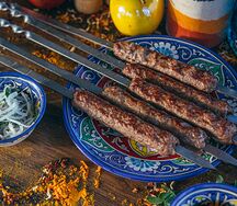 Люля-кебаб из говядины на компанию