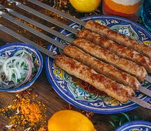 Люля-кебаб из свинины на компанию