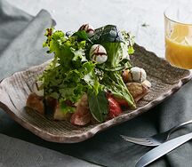 Салат с хрустящими баклажанами