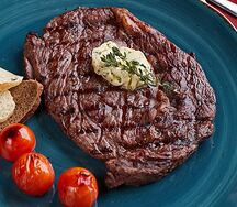 Мраморный стейк Рибай гриль