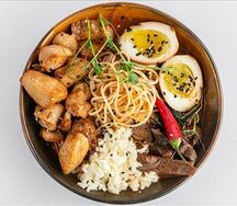 Корейский рамён с курицей