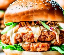 Бургер Четыре сыра, Цезарь BBQ и Coca-cola Бургер&Мангал