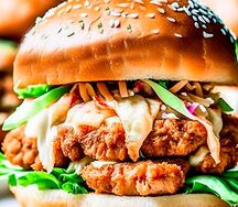 Гамбургер Грибной, Цезарь Четыре сыра и Coca-Сola