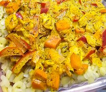 Булгур с курицей и овощами