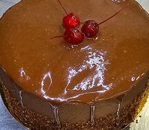 Торт Пьяная вишня крем Шарлотт шоколадный масляный 
