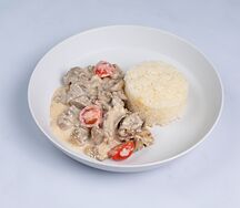 Мясо с грибами