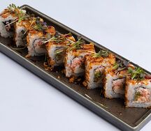 Острый ролл с крабом