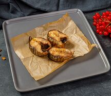 Стейк из кефали горячего копчения