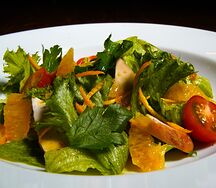 Салат с курочкой и апельсинами