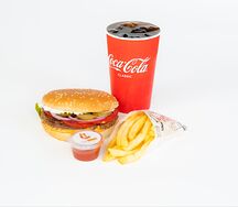 Биф бургер M комбо