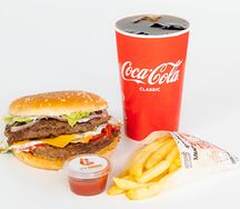 Дабл биф бургер комбо