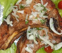 Шашлык из свиной корейки на кости