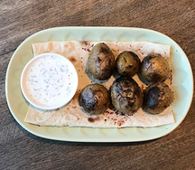 Молодой картофель на мангале и чесночный 200 гр