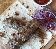 Люля кебаб из свинины и говядины 160 гр