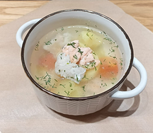 Уха с семгой