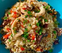 Рис с морепродуктами