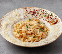 Феттуччине с креветками