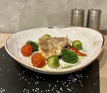 Филе трески на овощной подушке