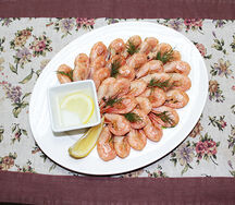 Вареные креветки к пиву