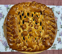 Пирог с чёрной смородиной