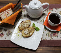 Груша запечённая с орехами и мёдом