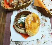 Ушное с говядиной и белыми грибами