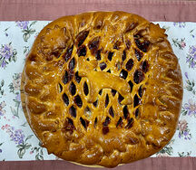 Пирог с малиной