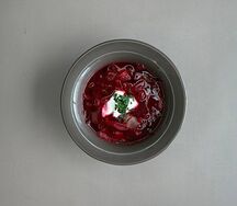 Борщ с курицей