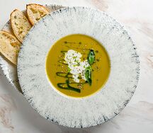 Брокколи-страчателла суп