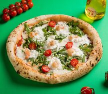 Страчателла, руккола, креветки