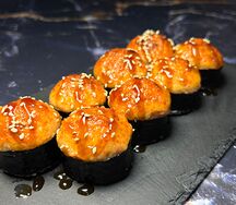 Запеченный с курицей