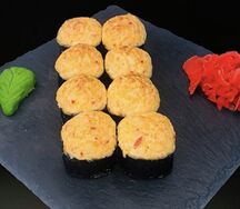 Запечённый ролл с креветкой