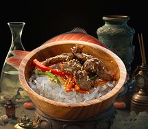 Стеклянная лапша с курицей