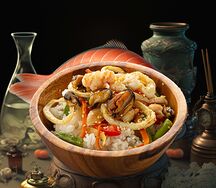 Рис с морепродуктами