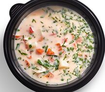 Сырный супчик с подкопченной курочкой