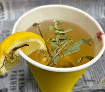 Зеленый чай с лимоном