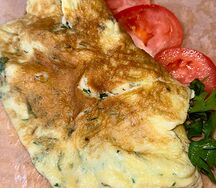Омлет с рукколой