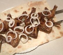 Шашлык из куриной голени