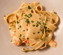 Паста с камчатским крабом