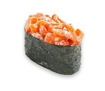 Гункан с лососем