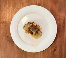 Блин с курицей и грибами