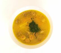 Суп сырный с грибами